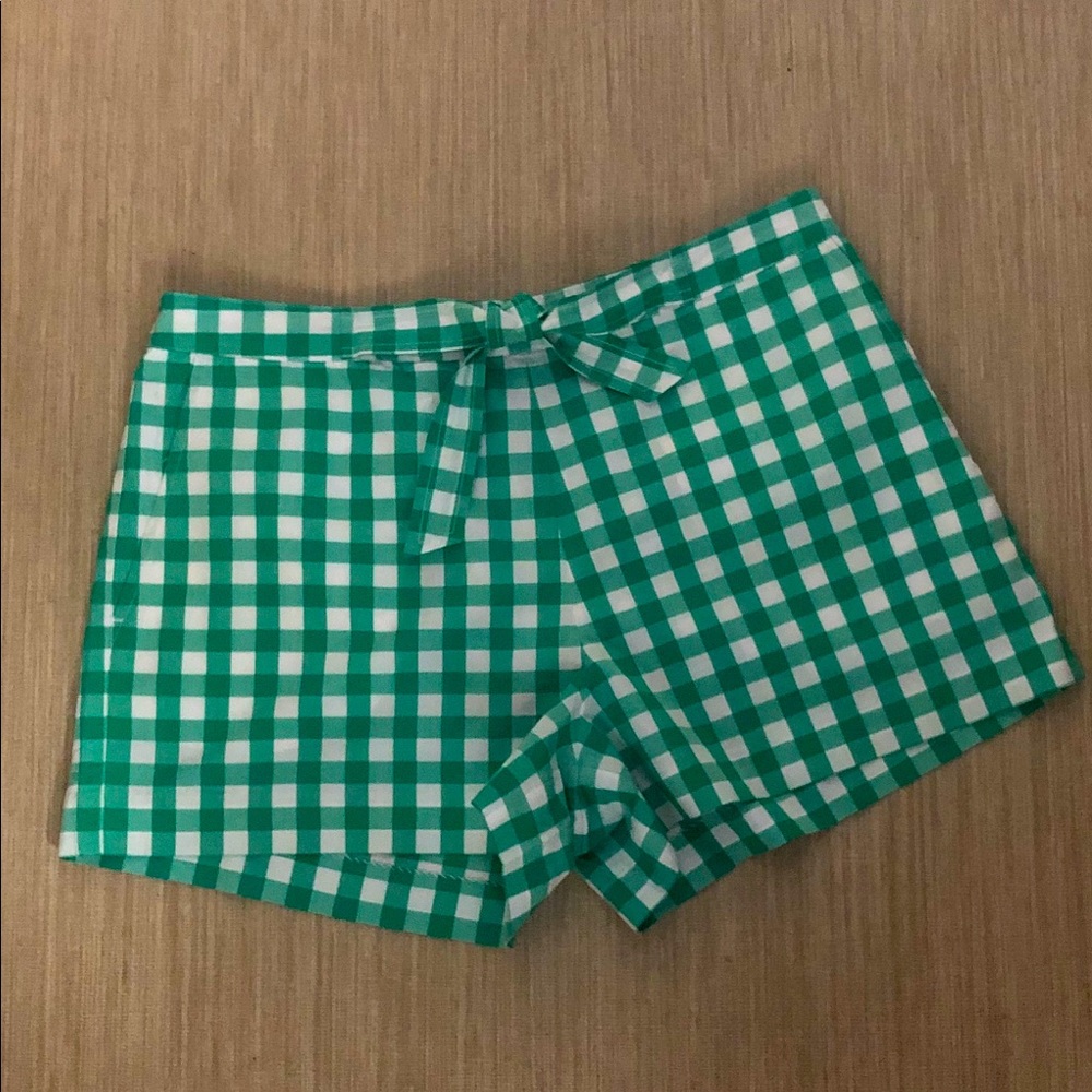 Draper James Cotton Gingham Short.  Size 8.